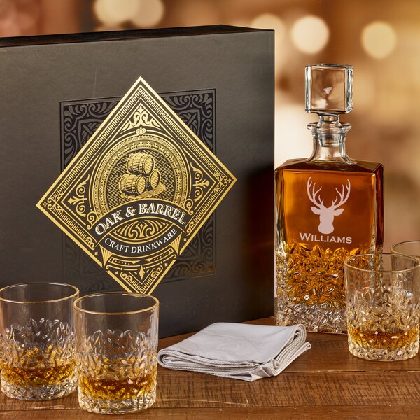 Whiskey Decanter Set Etsy