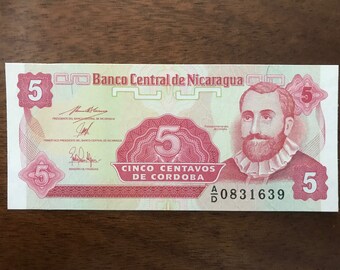5 10 & 25 Centavos De Cordoba NICARAGUA UNC BANKNOTES Details about   GORGEOUS LOTUS SET Of 1