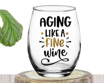 50 Birthday Gift | 60 Birthday Gift | 70 Birthday Gift | Milestone Birthday Gift | Birthday Wine Glass | Funny Birthday Gift | Birthday Gift