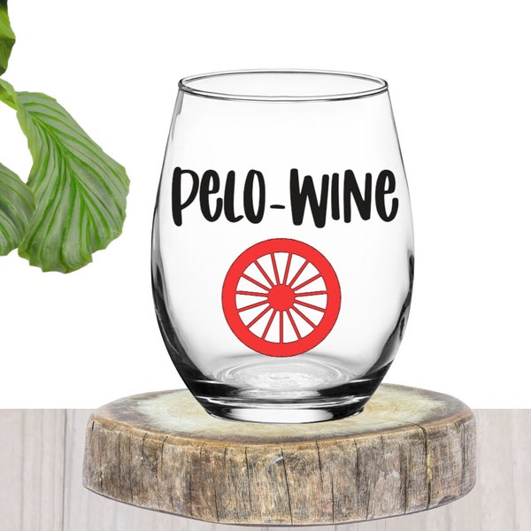 Peloton Gift | Peloton Wine Glass | Pelo Wine | Peloton Century Club | Cycling Gift | Gift for Peloton User | Peloton Themed Gift | Peloton