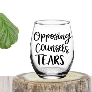 Lawyer Gift | Lawyer Wine Glass | Gift for Lawyer | Law Student Gift | Law School Gift | Law Gift | Law Wine Glass | Wine Glass for Lawyer