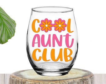 Cool Aunt Club | God Mother Gift | Aunt Gift | Gift for Aunt | Gift for First Time Aunt | Mother's Day Aunt Gift | Birthday Gift for Aunt