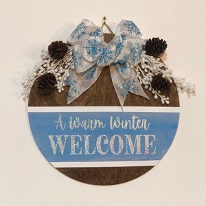 Winter Wood Sign | Winter Front Door Decor | Winter Welcome | Winter Welcome | Winter Wreath | Winter Door Hanger | Winter Decor | Winter