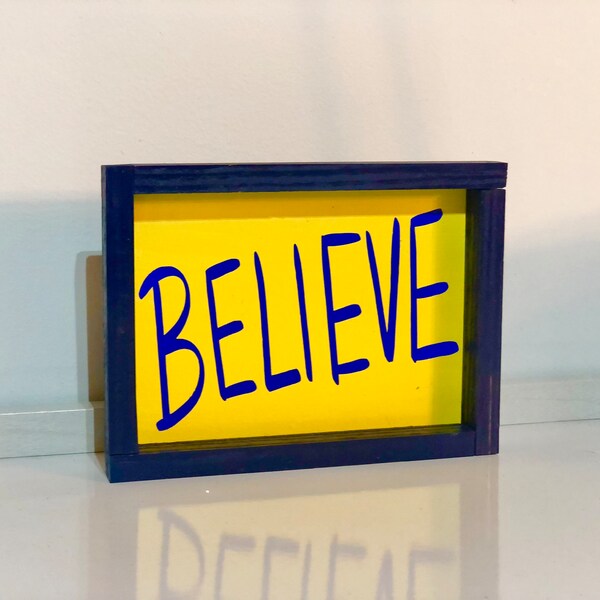 Lasso Believe Sign - Etsy