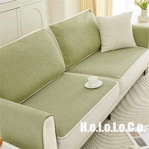 Sofá pequeño en forma de L para sala de estar, sofá moderno de mediados de  siglo con diván reversible modular convertible de 3 asientos con muebles de