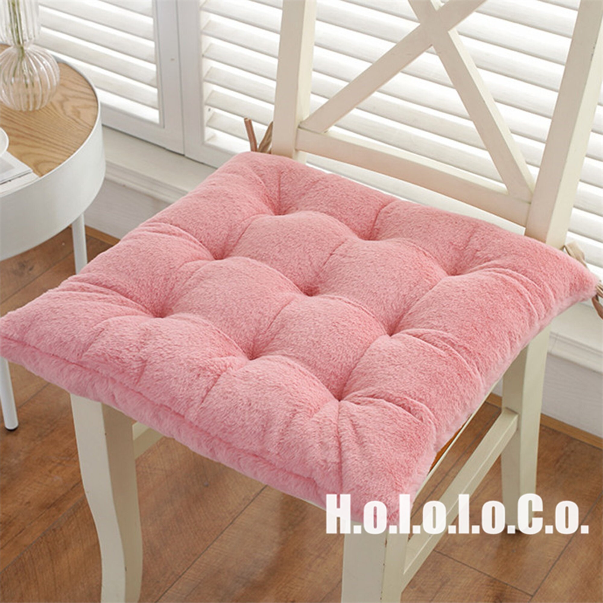 Cute Crown Chair Cushions Foam Stuffed Desk Seat Cushion Warm Comfort Plush Seat Cushion Pad for Support Waist Backrest Winter Girls Dorm Floor Pillow