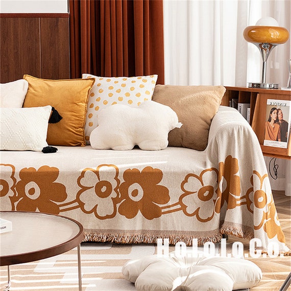 Luxury Floral Sofa Towel Blanket sofa Cover floral Chenille Sofa