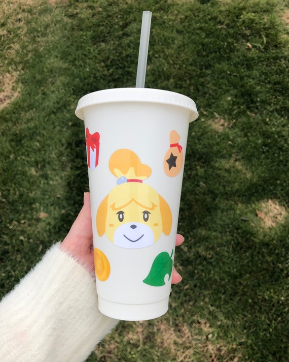 Animal Crossing Isabelle Classic Icon Starbucks Style Venti Cold Cup 