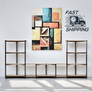 Steel Modern Record Shelf Brackets