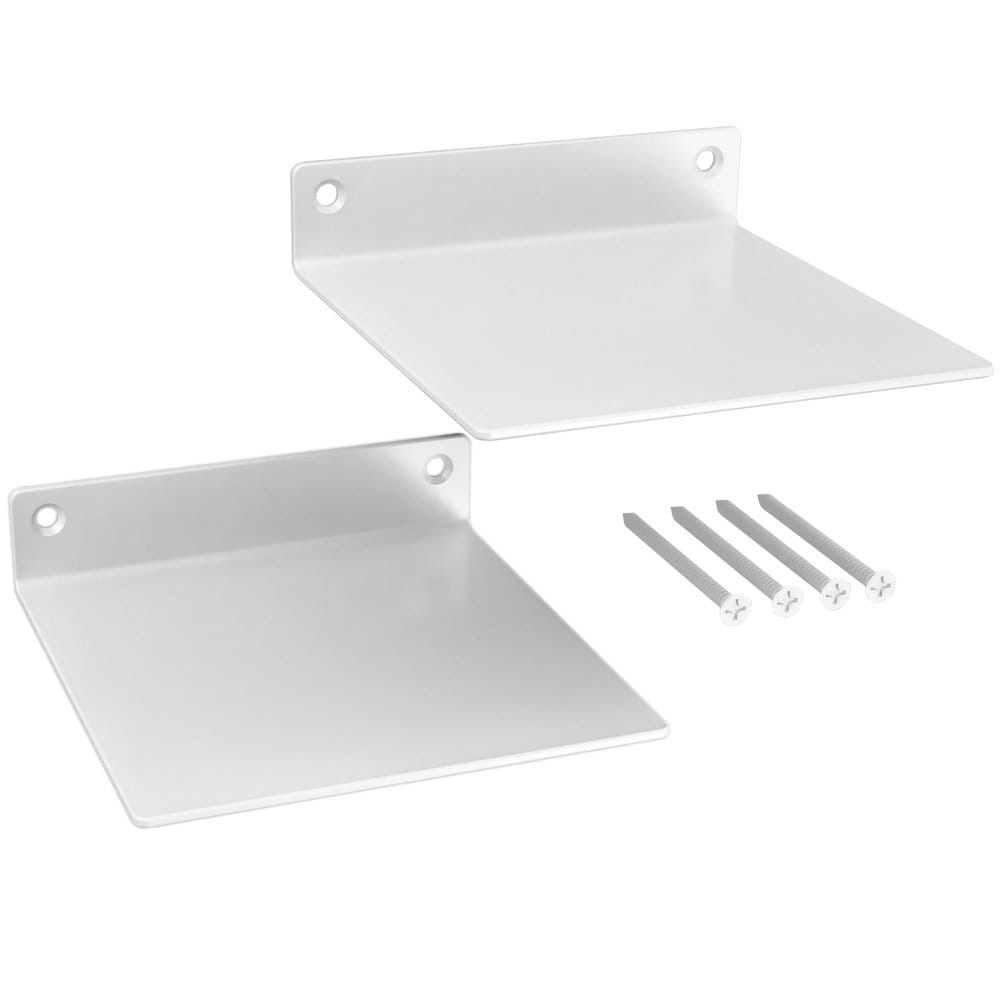 Mini Floating Shelves Metal Accent Shelves, 4x4 Heavy Duty 14gauge