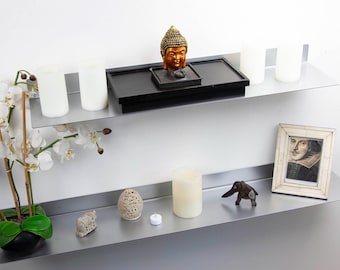 Metal Wall Shelf Custom Steel Floating Shelves for Kitchen Office Hotel Commercial