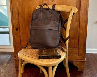 Handmade Leather Backpack, Full grain leather backpack