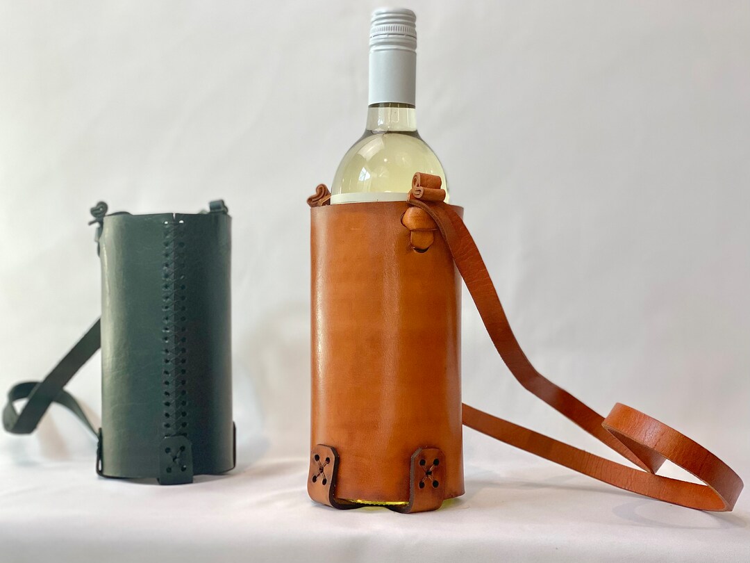 Leather wine carriers hotsell