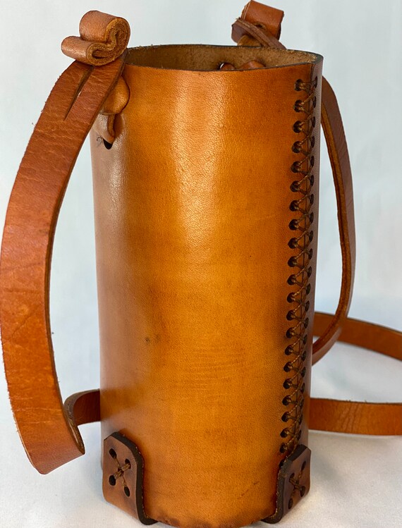 Leather wine carrying case new arrivals
