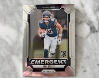 Rome Odunze Prizm Emergent Rookie Card for the Chicago Bears