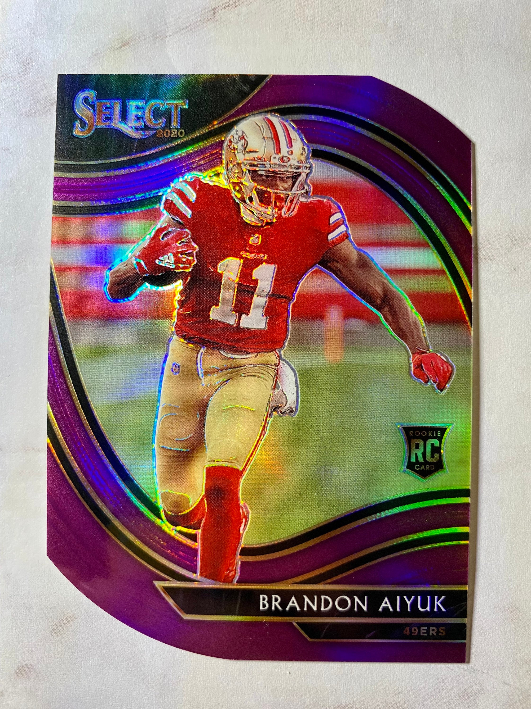 Brandon Aiyuk Select Field Pass Purple Parallel Rookie Card - Etsy Finland