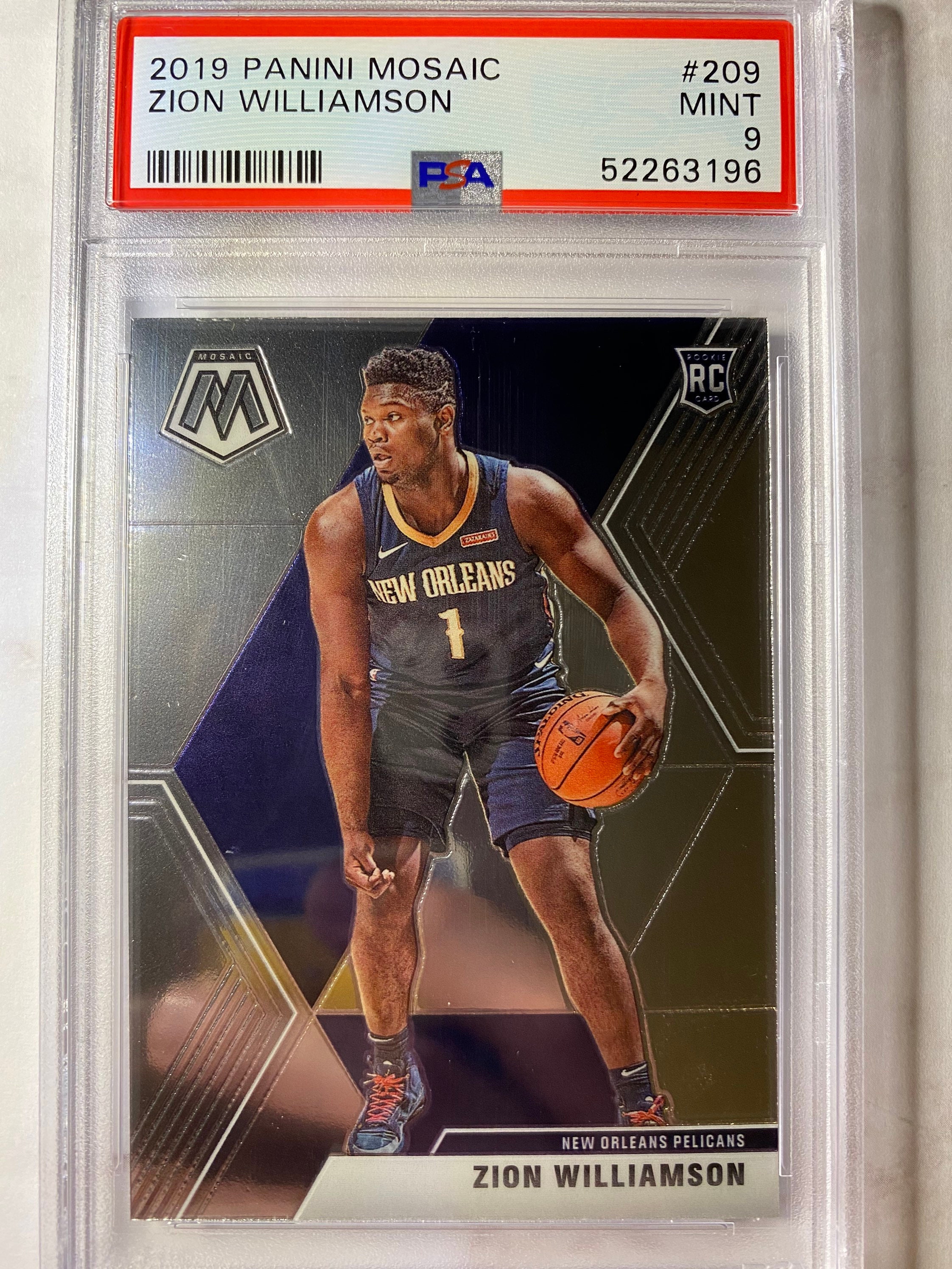 Zion Williamson PSA9 Mosaic Rookie Card Generational Talents - Etsy