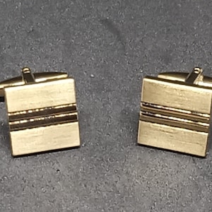 Square Stripe Cufflinks