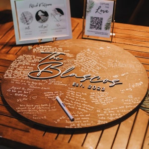 Wedding Guest Book Alternative, 3D Wood Wedding Guest Book, Wedding Welcoming Sign, Family Name Guest Book, Last Name Sign