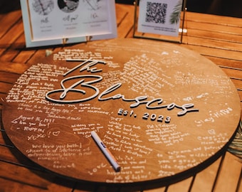 Wedding Guest Book Alternative, 3D Wood Wedding Guest Book, Wedding Welcoming Sign, Family Name Guest Book, Last Name Sign