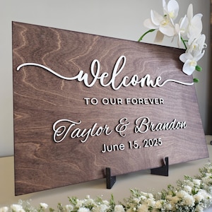 Wedding Decor, Wedding Sign, Custom 3D Wedding Welcome Sign, Wedding Welcome Sign, Personalized Wedding Sign, Sign for Wedding Entrance
