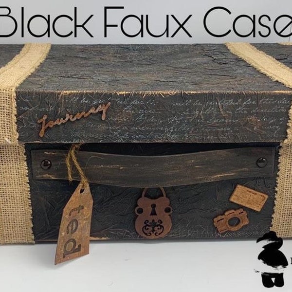 Faux Case Black OOAK artist bear display