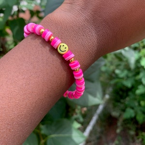 Preppy Gold Smiley Bracelet