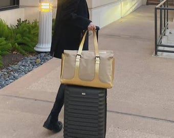 Handgemachte Ledertasche, schwarze Reise-Laptoptasche, Festival-Outfit, Festival-Tasche, Festival-Holster, Geschenk für sie, Valentinsüberraschung, Goldtasche