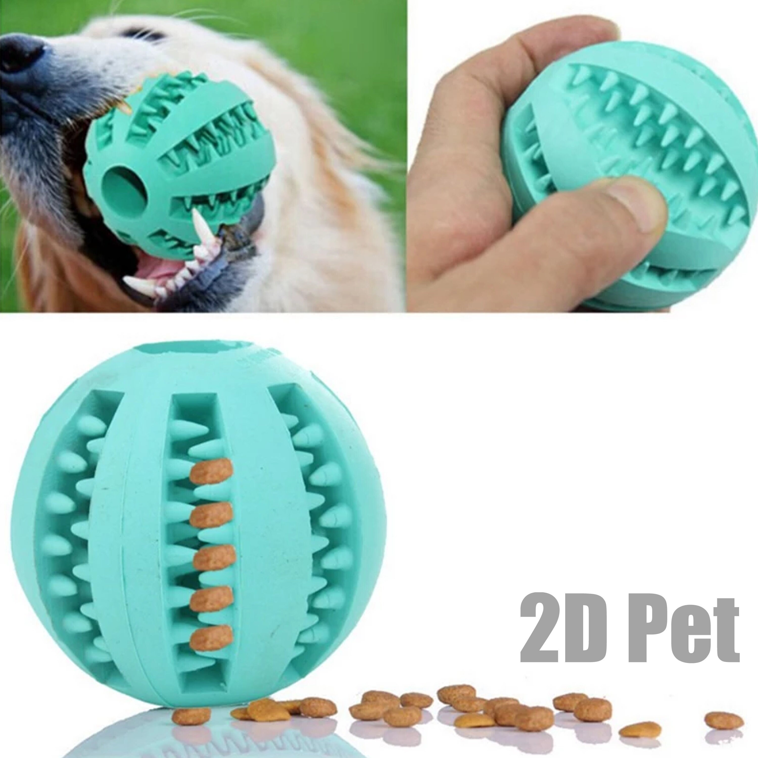 teeth cleaning dog ball
