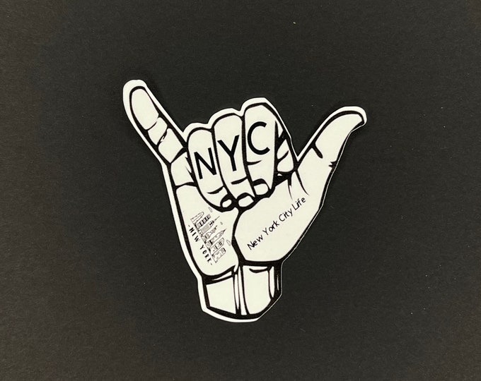 NYC Sticker, New York City Sticker, Trendy Stickers, NYC Laptop Sticker