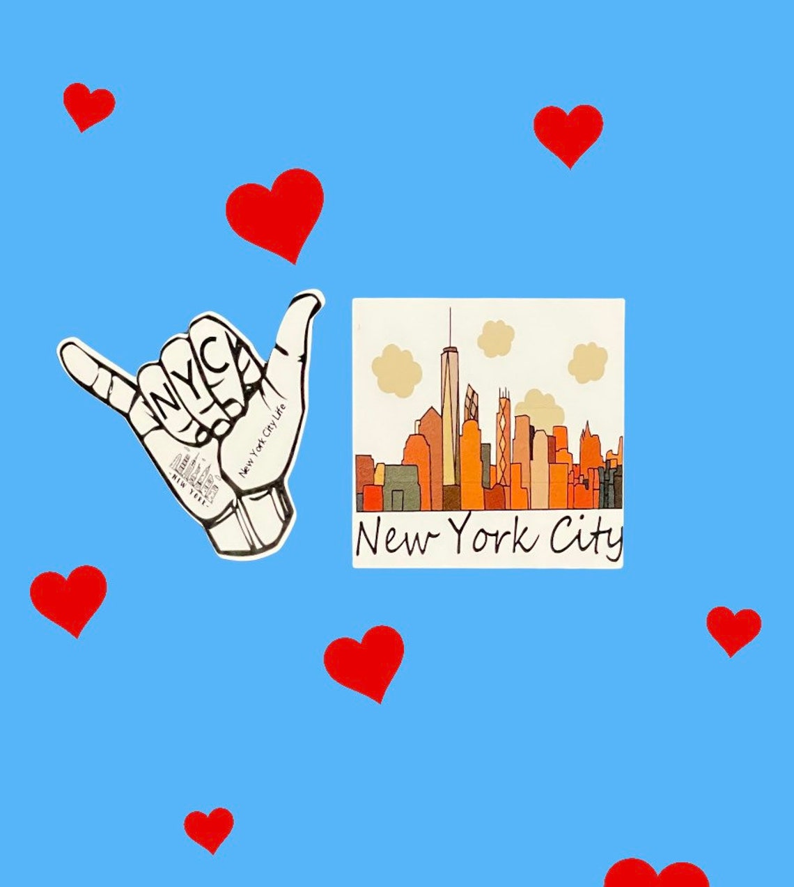 NYC Sticker, New York City Sticker, Trendy Stickers, Nyclaptop Sticker ...