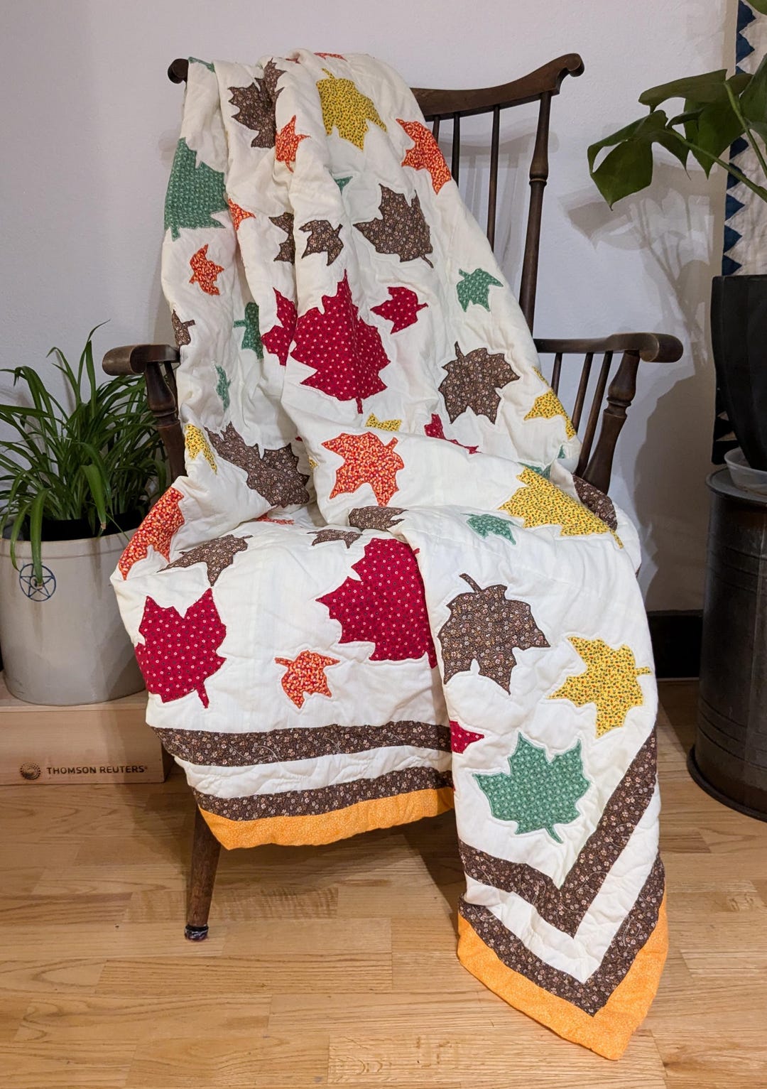 Falling Leaves Quilt - Etsy