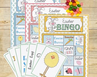 PRINTABLE Easter Game &quot;Easter Bingo&quot; (Printable Easter Activity for Kids!)