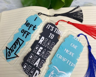 Bookmarks| Unique Bookmarks| Cute Bookmarks| Bookmark Set| Quote Bookmarks| Acrylic Bookmarks| Unisex Bookmarks| Book Gifts