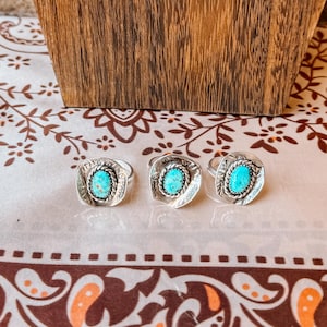 Anello turchese per cappello da cowboy (regolabile)
