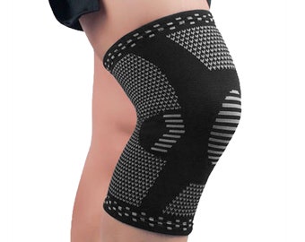 Knee Support Compression Sleeve Brace Patella Arthritis Pain Relief Gym Sports