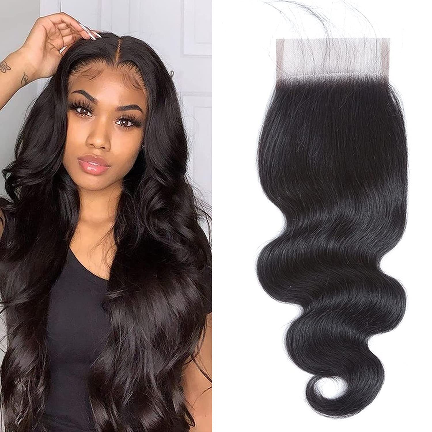 4X4 Swiss Lace Closure Free Part 8to20 Inches Hair Extension - Etsy