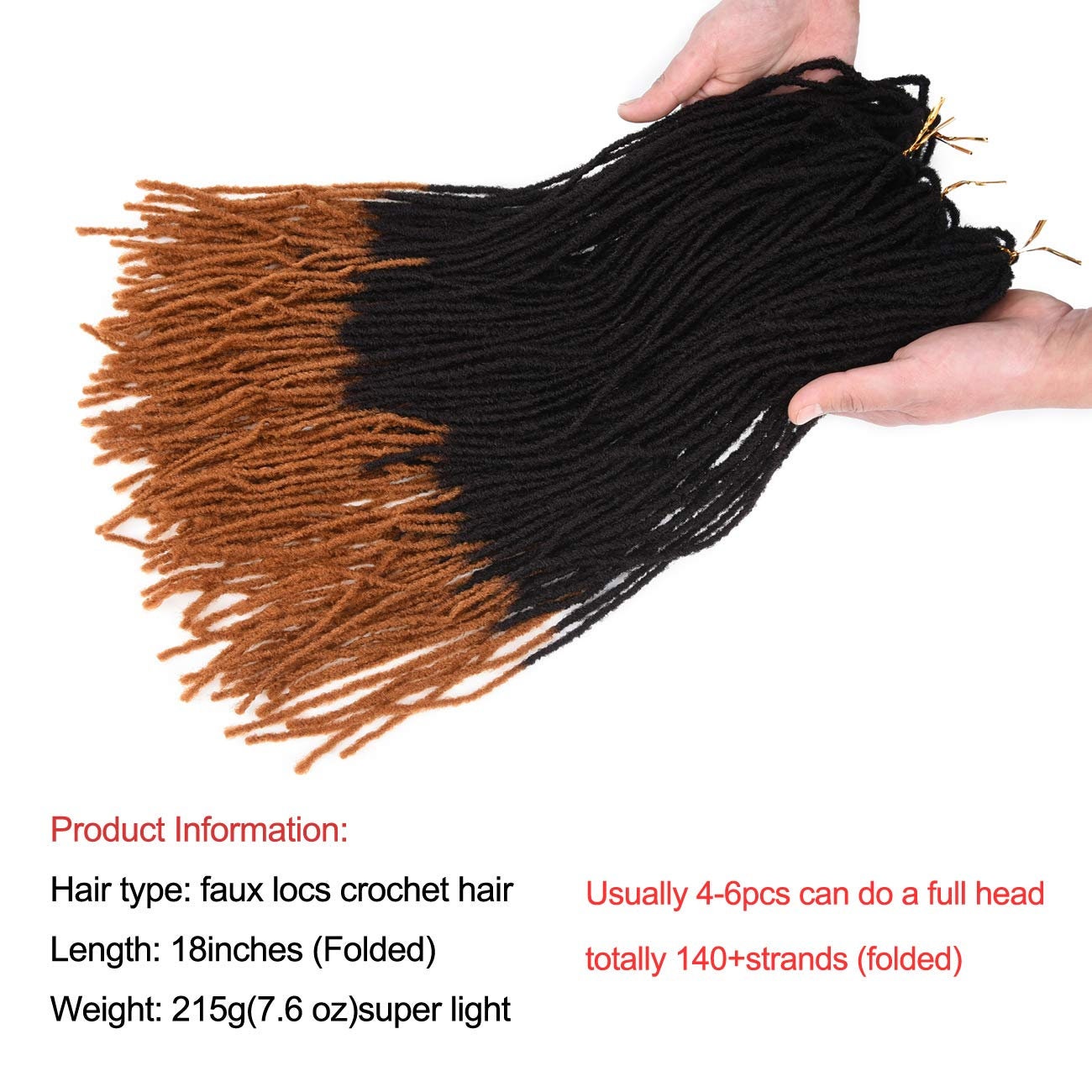 5pcs/lot Micro Locs Crochet Hair Braids 18 inch Sister Locs Slender Straight Goddess Faux Locs Crochet Hair Synthetic Braiding Hair Extensions