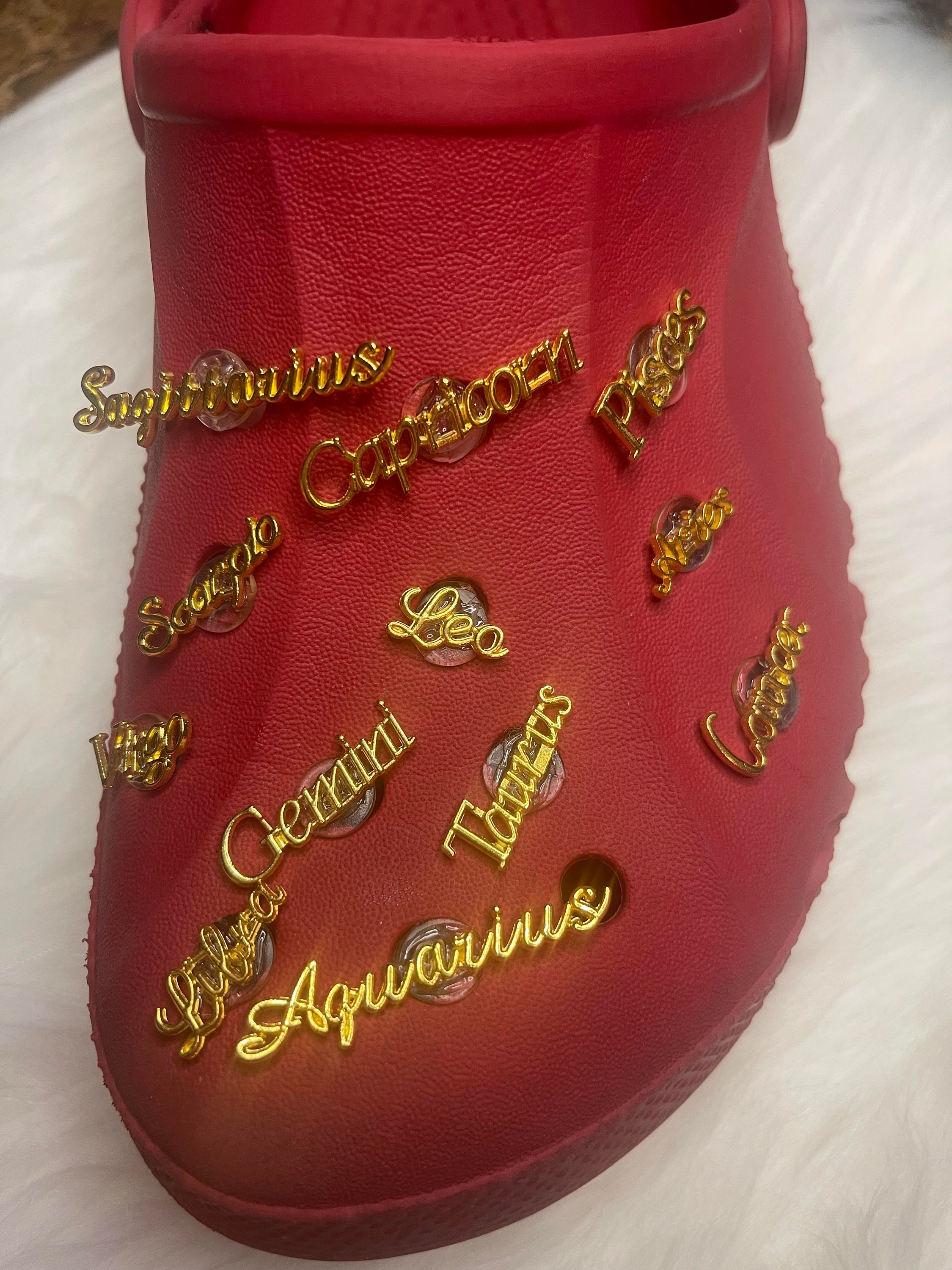 Zodiac Horoscope Croc Charm Croc Bling Charms Astrological Etsy