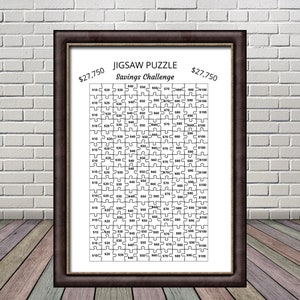 Savings Challenge | Printable | Savings Tracker | Puzzle 27750
