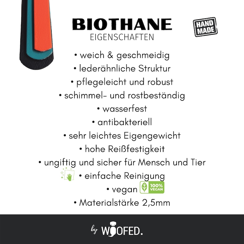 Biothane Umhängeleine 13mm & 19mm breit Freihandleine Hands-free auch für grosse Hunde geeignet versch. Farben 2m 2,5m 3m Bild 9