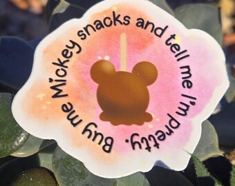 Mickey Caramel Apple Sticker – Disney Park Foodie Gift