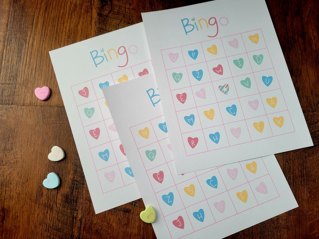 Printable Alphabet PDF Bingo Cards - Etsy
