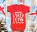 My First World Cup Baby Vest - Boys Girls Football Come On England Custom Personalised Game Qatar Twenty22 Cute Newborn Babygrow Gift Top 