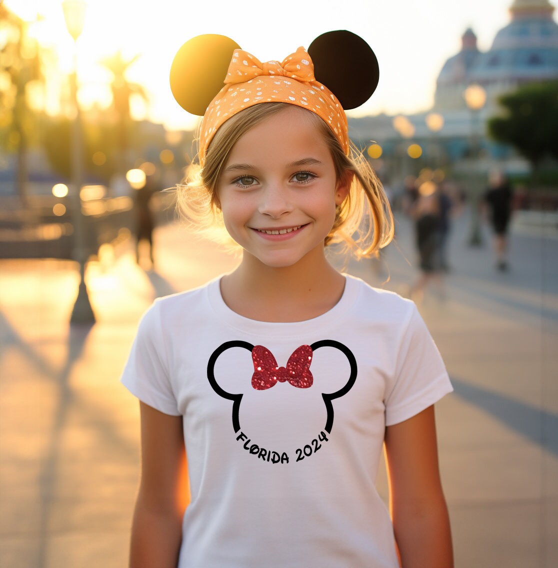 Kids Mouse Ears Florida 2024 T Shirt Girls Fun Mouse Custom Personalised  Minnie Florida Holiday America Birthday Christmas Gift Top - Etsy