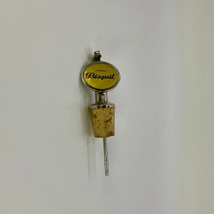 French vintage Cognac Bisquit spirit pourer / bottle stopper, this one is for either 0.75 or 1 litre bottles.