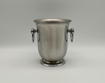 Seau à glace Georges Briard moderne du milieu du siècle dernier en aluminium de