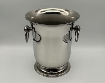 Seau à Glaçons En Inox Jean Couzon – Argenté, France, Très Bon état