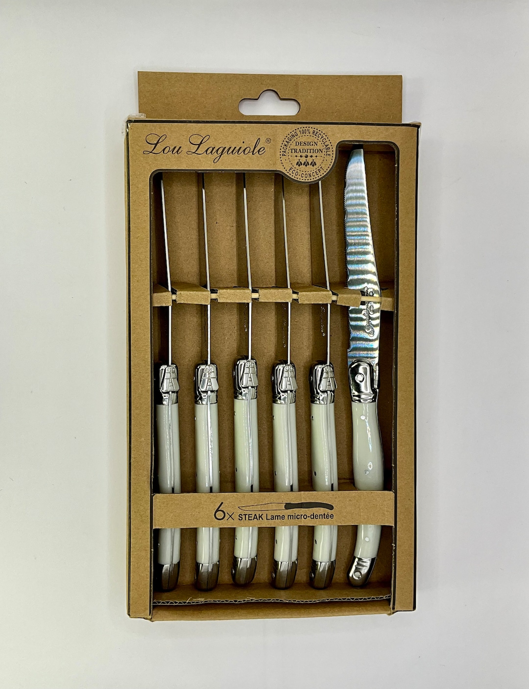 Brand New Set of 6 Lou Laguiole Steak Knives From the Tradition Range