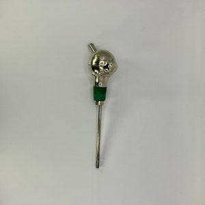 French vintage silver metal Liqueur spirit pourer / bottle stopper, this one is for either 0.75 or 1 litre bottles.